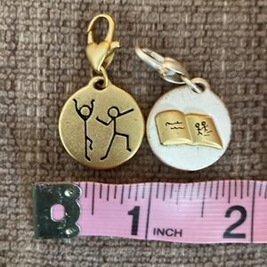 Friendship Charm Set of 2 Gold and Silver Toned
